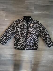 NIKE PUFFER JACKET size 7 All over print jordan NWOT